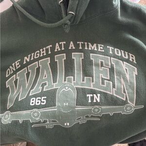 Wallen Green Hoodie - One Night At A Time Tour